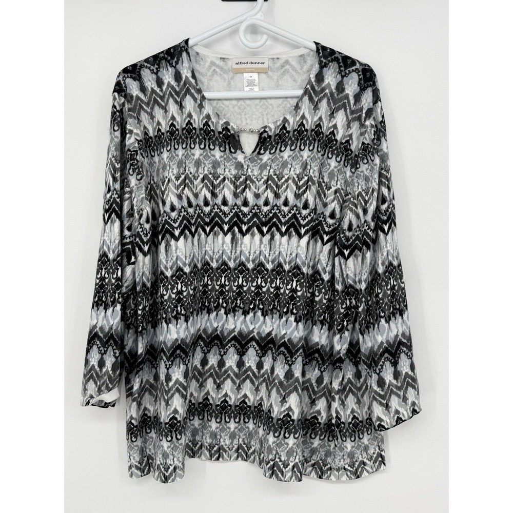 Alfred Dunner Top 3/4 Sleeve 3X